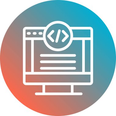 Web simgesi vektör illüstrasyonu