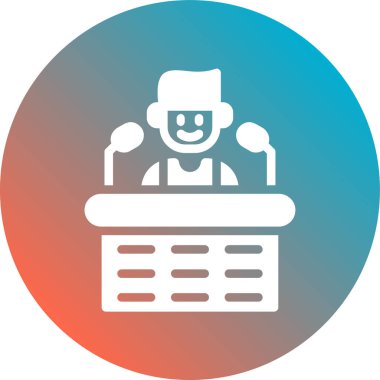 İş ve finans simgesinin vektör illüstrasyonu