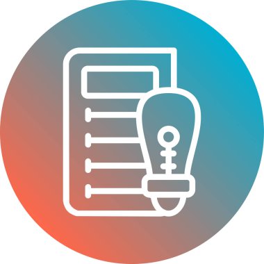 belge simgesi vektör illüstrasyonu