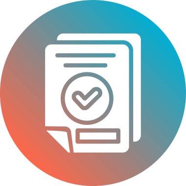 Belge simgesinin vektör illüstrasyonu