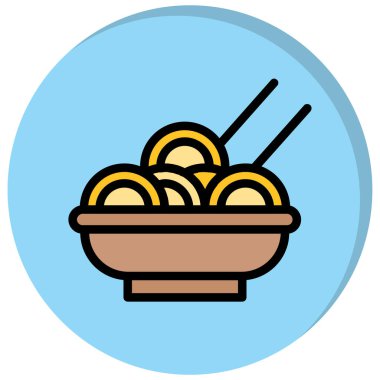 Erişte. Web simgesi basit illüstrasyon