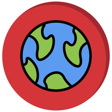 Küresel simge vektör illüstrasyonu