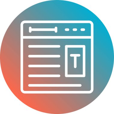 Belge simgesinin vektör illüstrasyonu