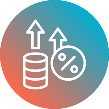 Pasta grafiği simgesinin vektör çizimi