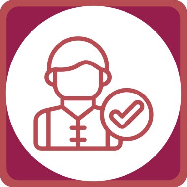 Takım elbiseli ve kasklı bir kadının vektör çizimi