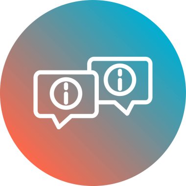 Konuşma baloncukları simgesi, vektör illüstrasyonu