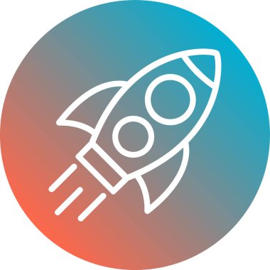 Roketin vektör çizimi