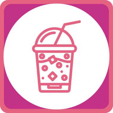 Kokteyl. Web simgesi basit tasarım