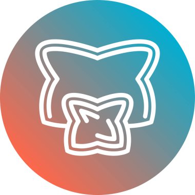 Tilki simgesinin vektör illüstrasyonu