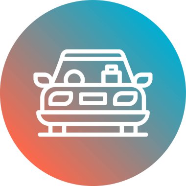 araba yıkama ikonu vektör illüstrasyonu