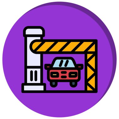 araba simgesi vektör illüstrasyonu