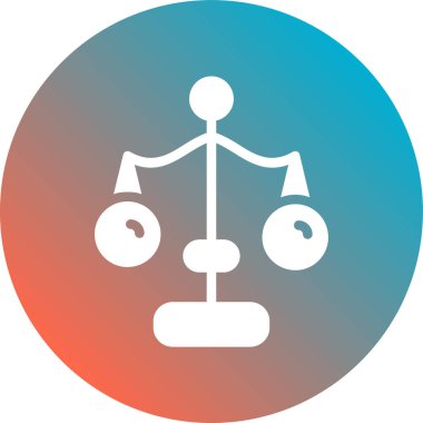 Hukuk simgesinin vektör illüstrasyonu