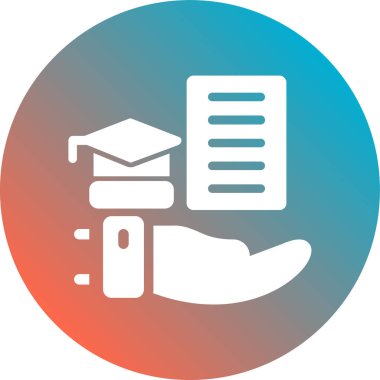 Öğrenci ikonu. Basit resimleme