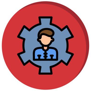 Vitesli ve anahtar vektör resimli bir adam.