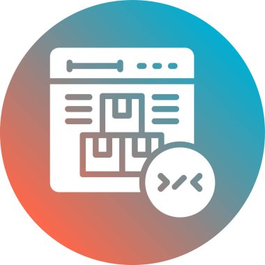 Seo simgesinin vektör illüstrasyonu