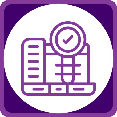 Modern b 'nin vektör illüstrasyonu denetim simgesinden yoksun