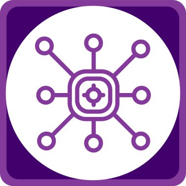 Ağ 'ın eşsiz vektör simgesi