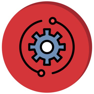 dişli simgesi vektör illüstrasyonu