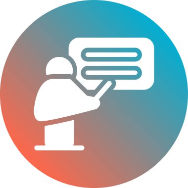 Sohbet simgesi vektör illüstrasyonu