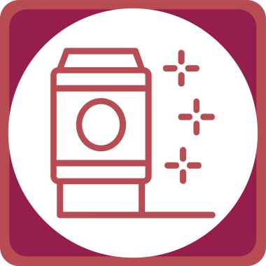 Benzersiz gaz ısıtıcı vektör çizgisi simgesi