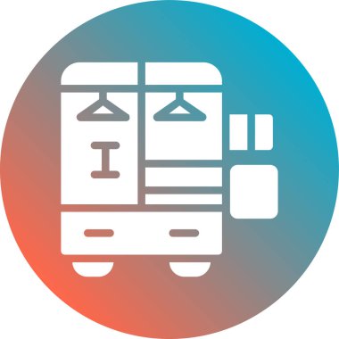 tren. Web simgesi basit illüstrasyon