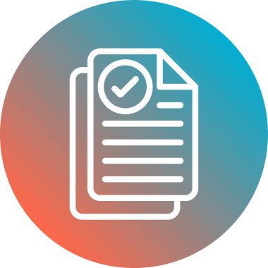 Belge simgesi soyut bir grupta izole edildi