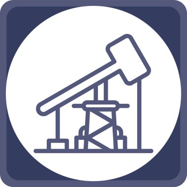 vektör petrol platformu illüstrasyonu