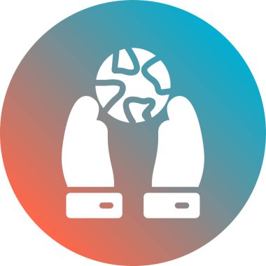 Futbol simgesinin vektör illüstrasyonu