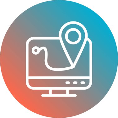 Modern simgenin vektör illüstrasyonu