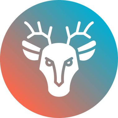 geyik simgesi vektör illüstrasyonu