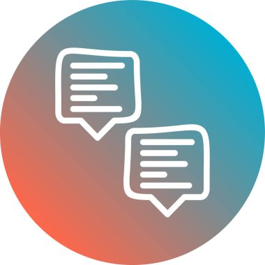 Konuşma balonu. Basit tasarım