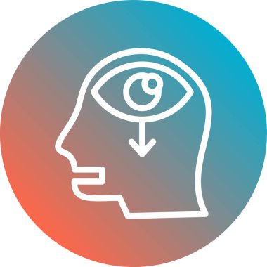 İnsan kafasının vektör illüstrasyonu