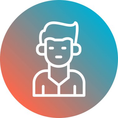 Avatar Adam vektör illüstrasyonu