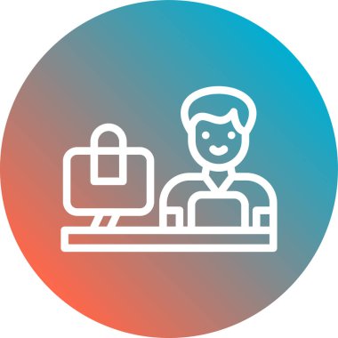 Online eğitim. Basit resimleme