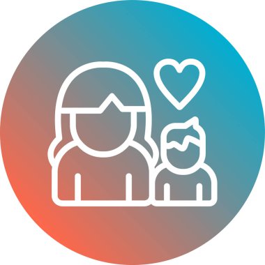 Bir kalp simgesinin vektör illüstrasyonu