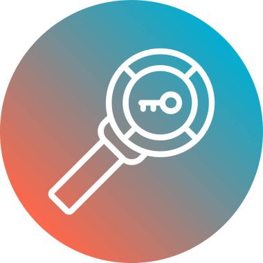 Arama simgesi, vektör illüstrasyonu