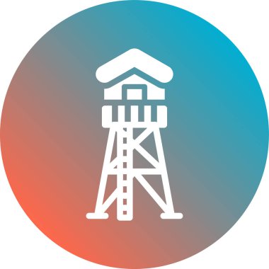 vektör yağ kulesi simgesi