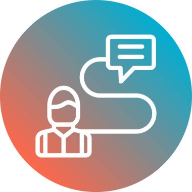 İnsan simgesinin vektör illüstrasyonu