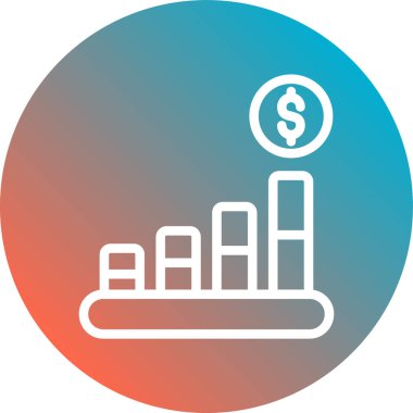 Dolar simgesi vektör illüstrasyonu