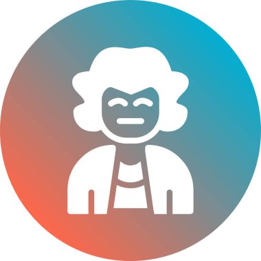 Palyaço düz vektör simgesi