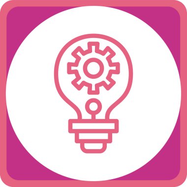 ampul simgesi vektör illüstrasyonu