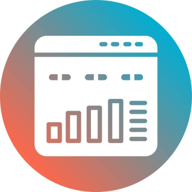 veri analiz simgesi vektör illüstrasyonu