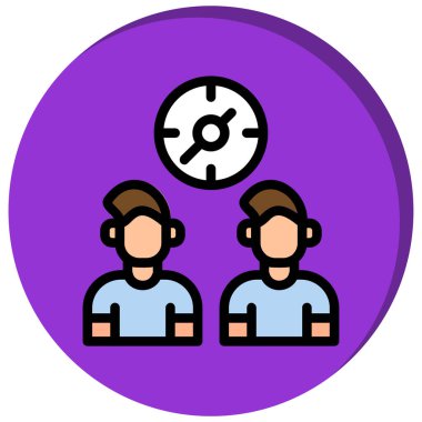 İki erkek ikonu. özet çizimi