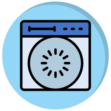 Çamaşır makinesi. Basit tasarım