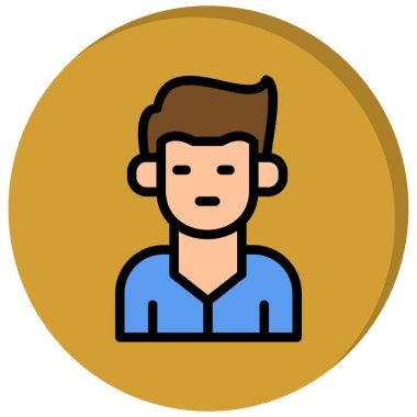 Avatar Adam. Basit illüstrasyon