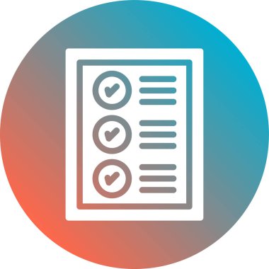 Belge. Web simgesi basit illüstrasyon