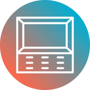 Hesap makinesi simgesinin vektör illüstrasyonu