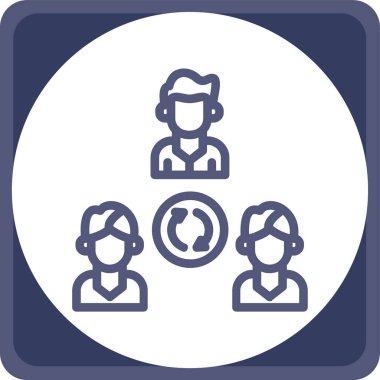 Modern insanların vektör illüstrasyonu