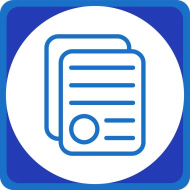 Belge simgesinin vektör illüstrasyonu