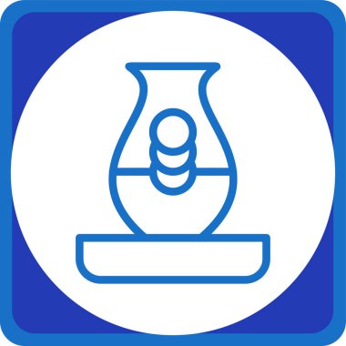 Yağ şişesi. Web simgesi basit illüstrasyon